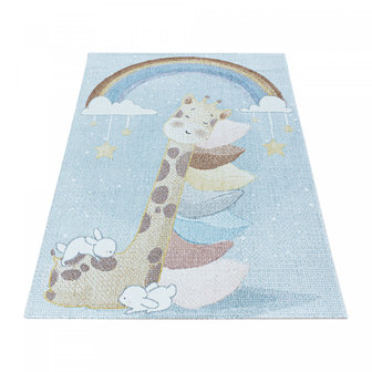 Kindervloerkleed Friend 3612 Blauw