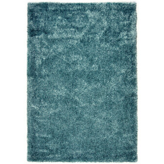 Hoogpolig vloerkleed Tresor L.Blauw