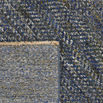 Exclusief vloerkleed Monaco grijs blauw