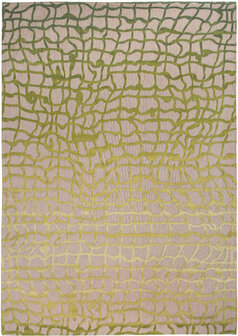 Chenille katoen vloerkleed Mystic groen 9204