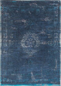 Medallion katoen vloerkleed Elite blauw 8254