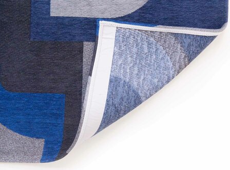 Design vloerkleed Julia grijs blauw 9207