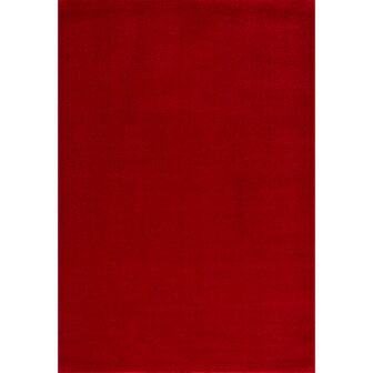 Effen vloerkleed Boston rood 9503