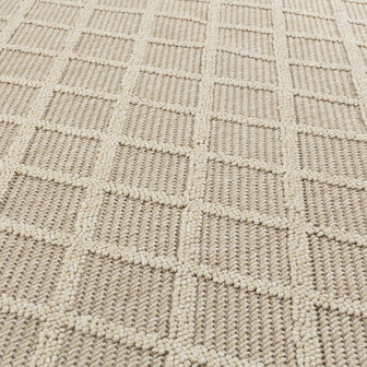 Binnen en buiten vloerkleed Flora beige 4953