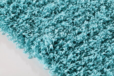 Turquoise hoogpolig vloerkleed Fair 4000/AY Turquoise