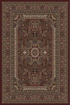 Laagpolig klassiek vloerkleed Super Classic 0207/AY Rood