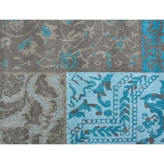 Patchwork vloerkleed Dalyan Patch Vintage Turquoise 