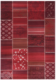 Patchwork vloerkleed Romantic 3840 A Rood