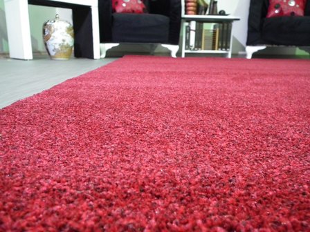 Rood hoogpolig vloerkleed Astrix 181 Rood