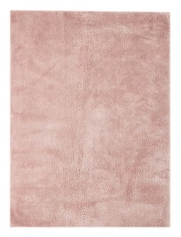 Handgemaakt hoogpolig vloerkleed Ballast 100 kleur Pink