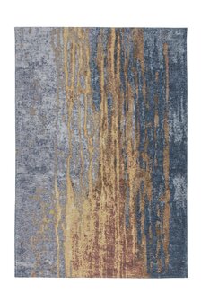 Jacquard vloerkleed Garda Multi Blauw Beige