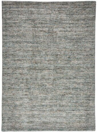Wollen vloerkleed Toronto Taupe Groen