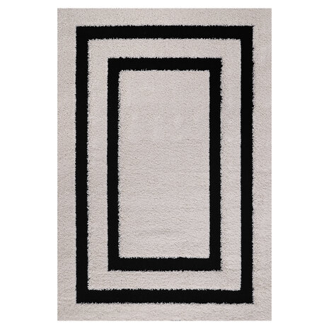 Modern hoogpolig vloerkleed Lima beige 3500
