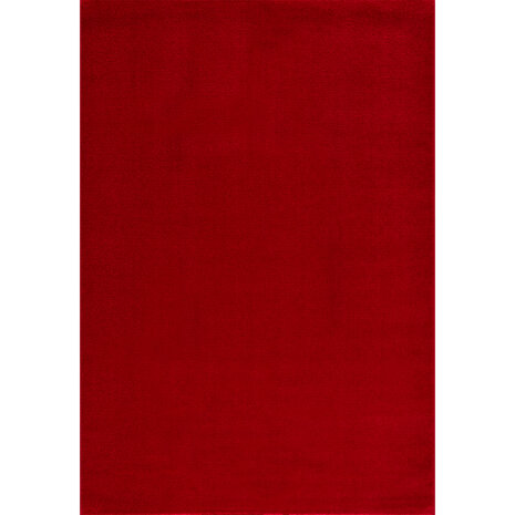 Effen vloerkleed Boston rood 9503