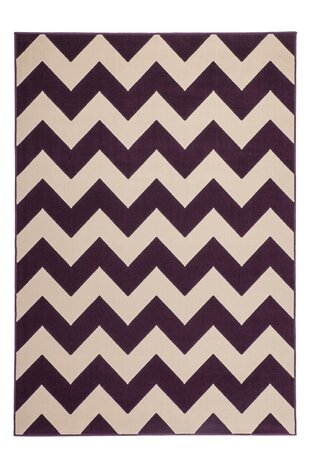 Laagpolig design vloerkleed Manoa Purple