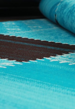 Retro vloerkleed Romantic 3830 Turquoise