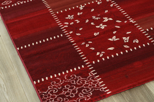 Patchwork vloerkleed Romantic 3840 A Rood