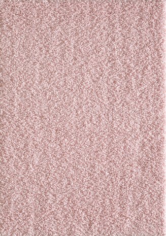 Roze hoogpolig vloerkleed of karpet