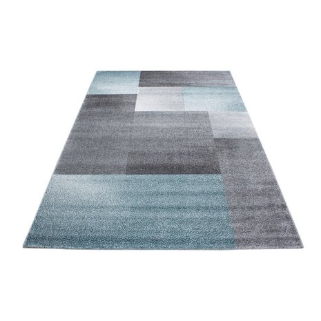 Modern vloerkleed Luciana 1810 kleur blauw