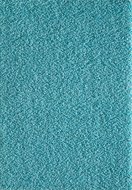Hoogpolig effen vloerkleed Aqua