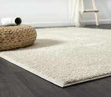 Effen-vloerkleed-Shaggy-creme-9010-60
